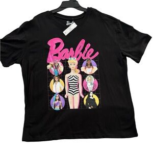 Barbie Tee Shirt Size XL Black with Fabulous Design Colorful Detailed Fun